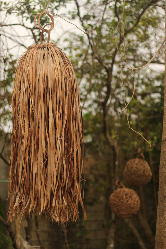 Bejuco leaf lamp shade Shaman Head