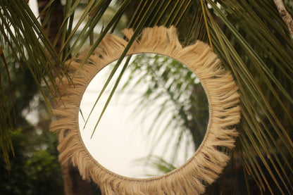 Round Mirror Henequen